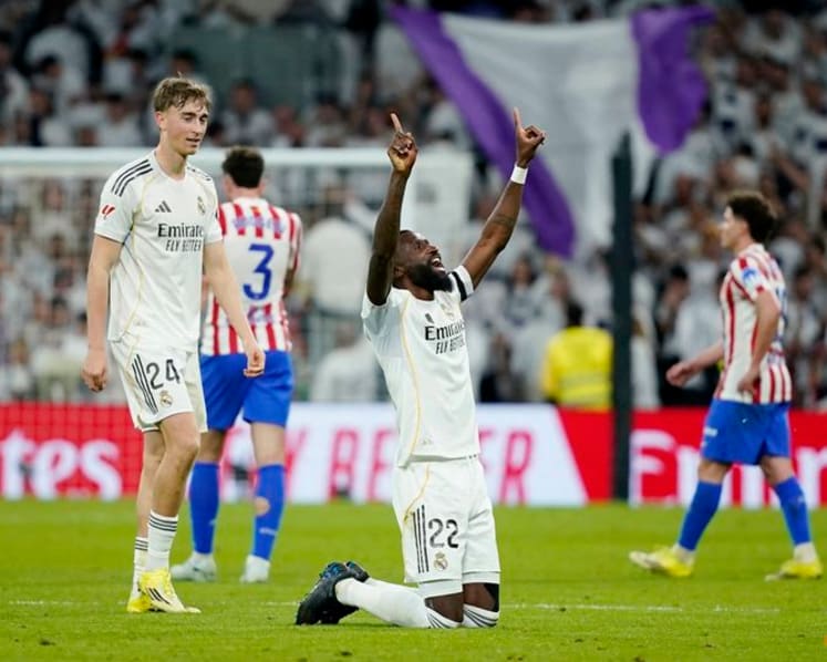 Vinicius strikes twice as Real Madrid edge Atletico 3-2 in pulsating derby