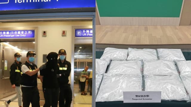 获资助旅游返港行李藏26公斤“K他命”  40岁男子被捕
