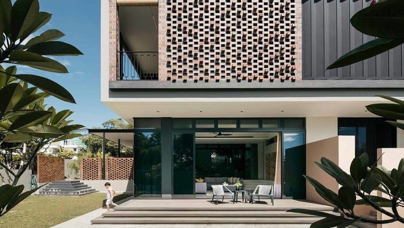A brick house in Singapore shared by three generations of a family A brick house in Singapore shared by three generations of a family