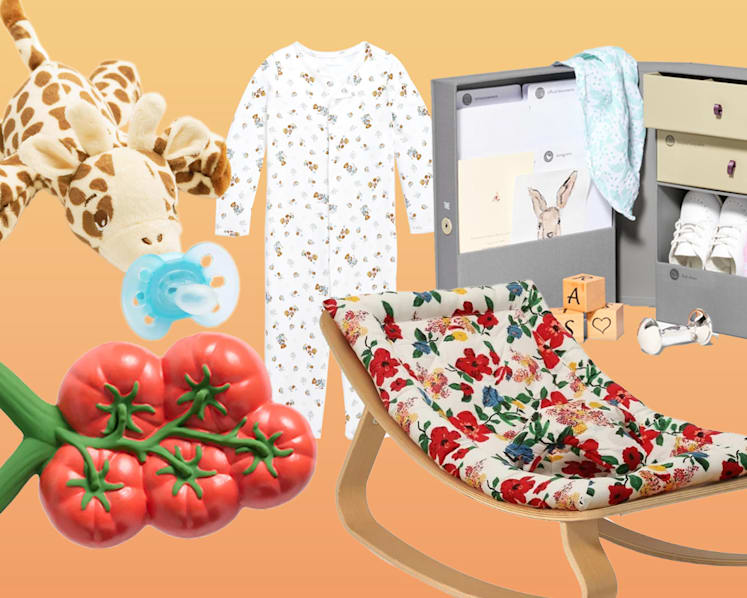 Do baby things have to be obnoxiously garish or boringly beige? Here are 12 baby gift ideas