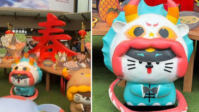 唐城坊水獭公仔化身“龙宝宝”和其他生肖齐亮相 公众：很可爱！