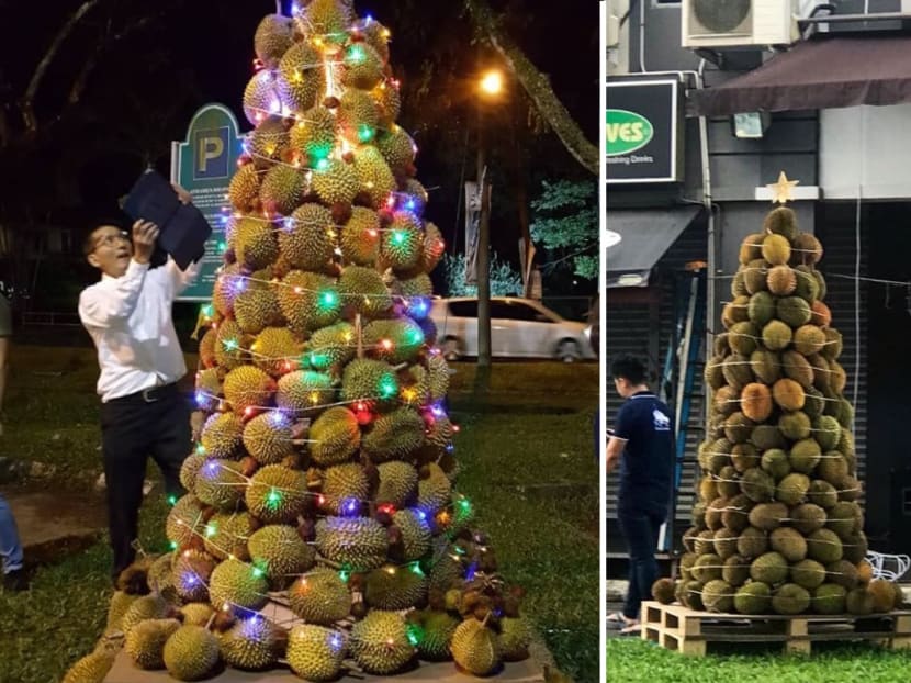 A thorny treat at a church in Sarawak on Christmas eve.
