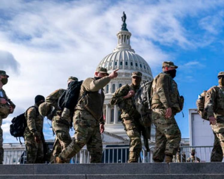 FBI vetting Guard troops in Washington DC amid fears of insider attack
