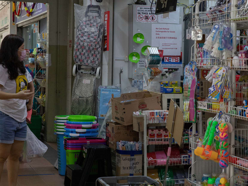 Provision shops in Bukit Batok on Feb 11, 2021.