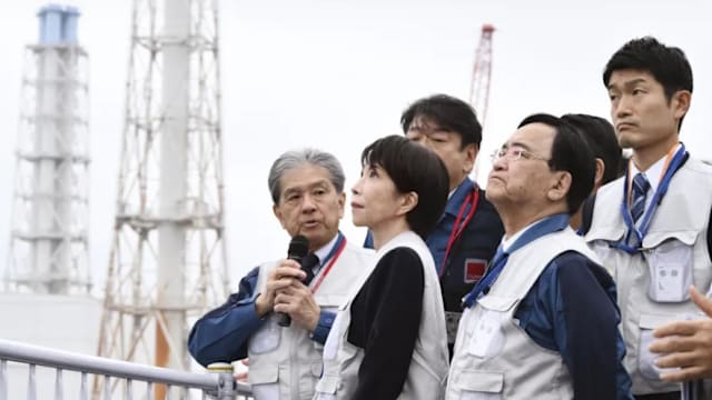 高市早苗首次视察福岛第一核电站