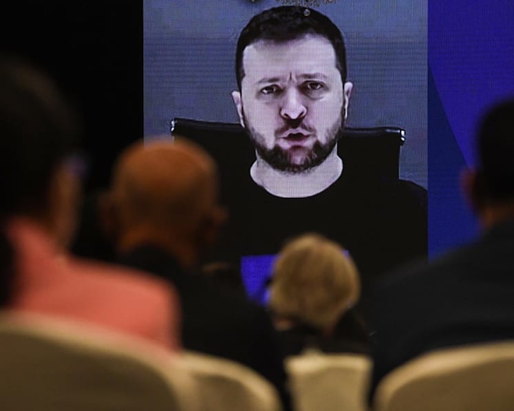 Watch: Ukraine President Volodymyr Zelenskyy speaks at Shangri-La Dialogue in Singapore