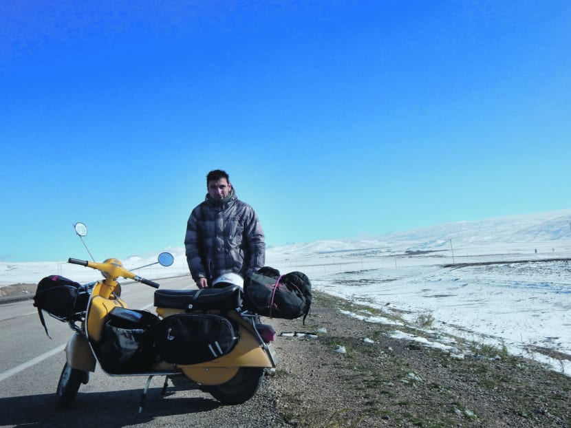 Scooting around the world on a Vespa