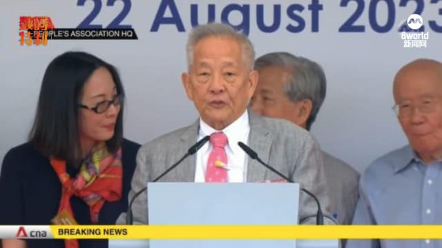 黄国松顺利提名之后发表演讲