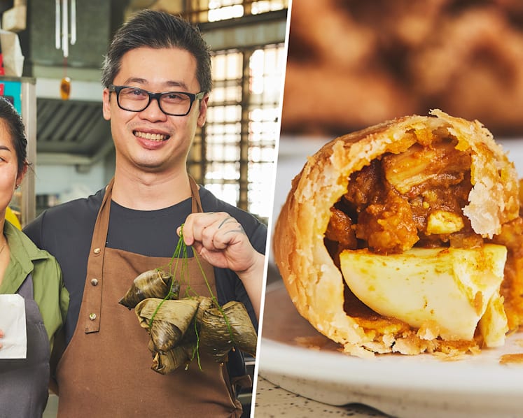 Popular Curry Puff & Bak Chang Home-Based Biz Opens Hawker Stall, Luscious $3.20 Pork Belly Glutinous Rice Among New Dishes