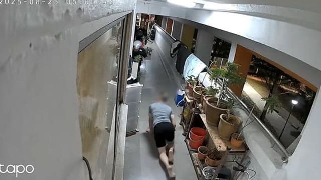 爬行徘徊走廊疑似偷拖鞋 义顺赤脚怪男落网被控