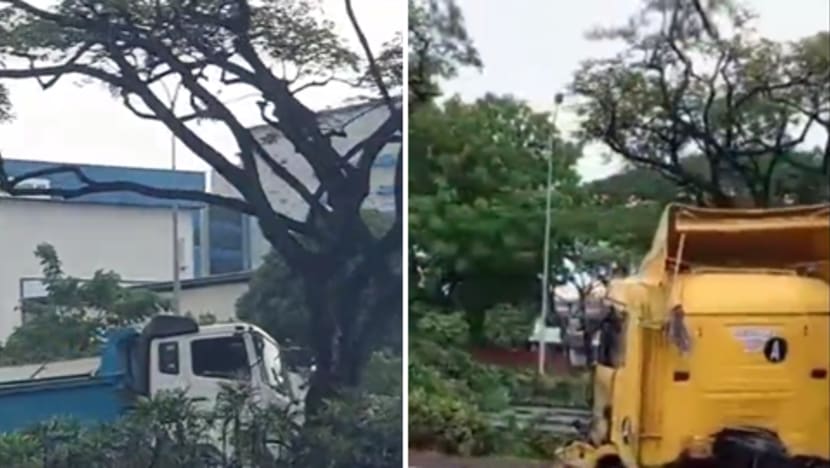 Trailer truck driver taken conscious to hospital after accident involving tipper truck on AYE