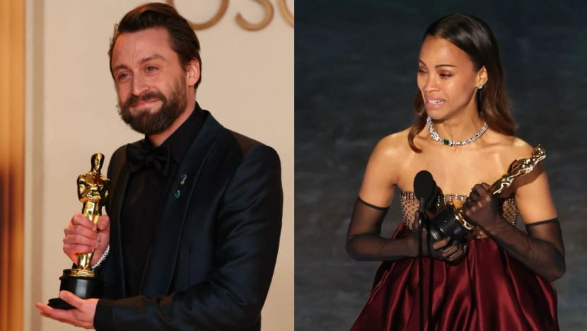 Menang Oscar untuk Pemeran Pendukung, Zoe Saldana panggil ibunya, Kieran Culkin minta tambah anak