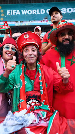 Morocco fans celebrate advancing to World Cup last 16