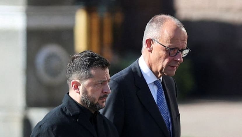 Russian strikes hit Kyiv while Germany's Merz visits