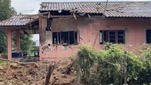 泰国素林府遭柬火箭轰炸 两个月大婴儿惨死家中