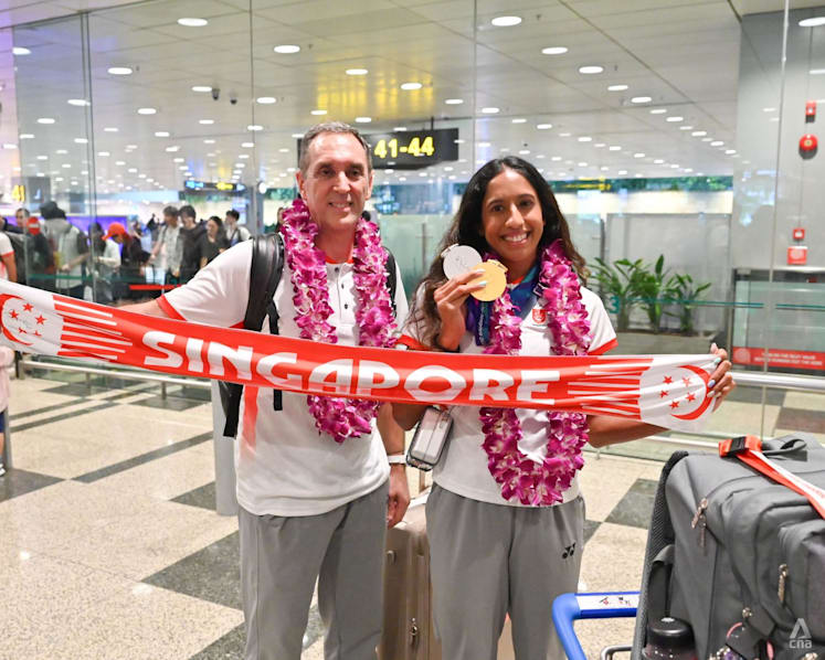 'Filled with a lot of pride': Singapore's Shanti Pereira returns home after making history at Asian Games 'Filled with a lot of pride': Singapore's Shanti Pereira returns home after making history at Asian Games