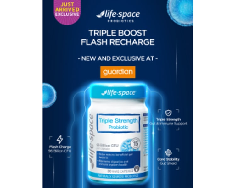 Triple the Probiotics, Triple the Relief: Life-Space Launches Triple Strength Probiotics in Singapore