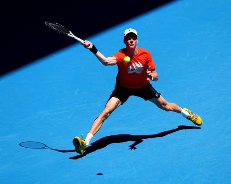 Defending champions Sinner and Keys on court, Fritz tests knee