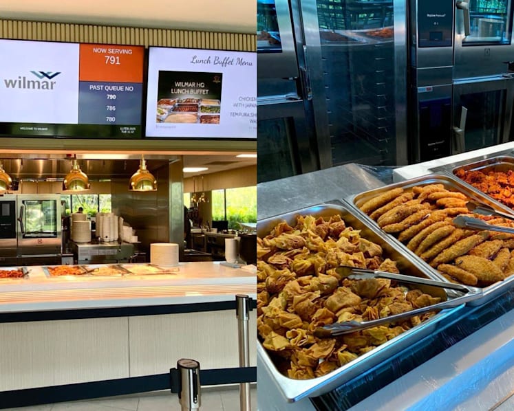 Wilmar's staff canteen has S$7 all-you-can-stack cai png buffet with fried chicken, is open to the public