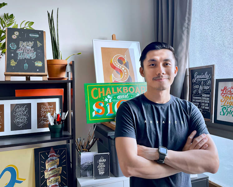 Creative Capital: The IT executive who is a sought-after chalk lettering artist 