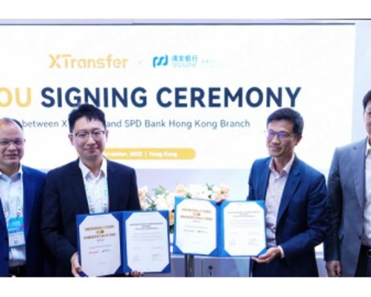 XTransfer and Shanghai Pudong Development Bank Co. Ltd., Hong Kong Branch Sign the Strategic Agreement at Hong Kong FinTech Week