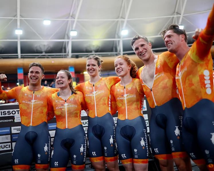 Golden Dutch dominate day one of world track championships