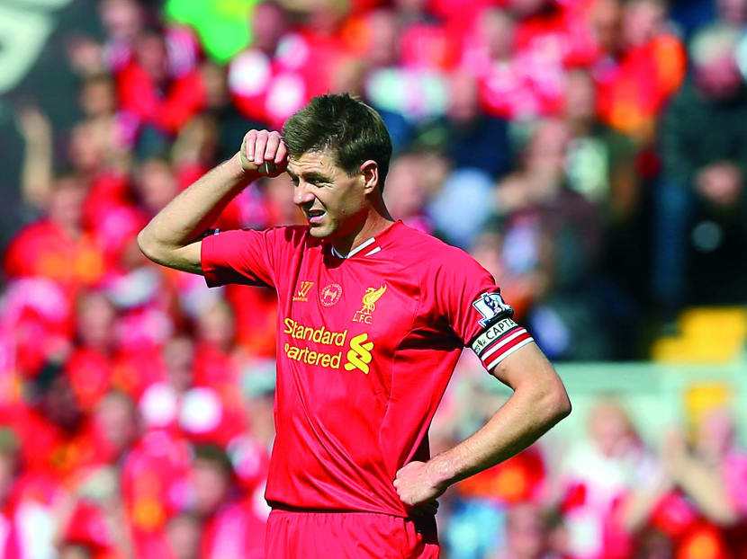 Gerrard and his team-mates 
now have to win their remaining games and hope their title-chasing rivals slip up. 
PHOTO: GETTY IMAGES