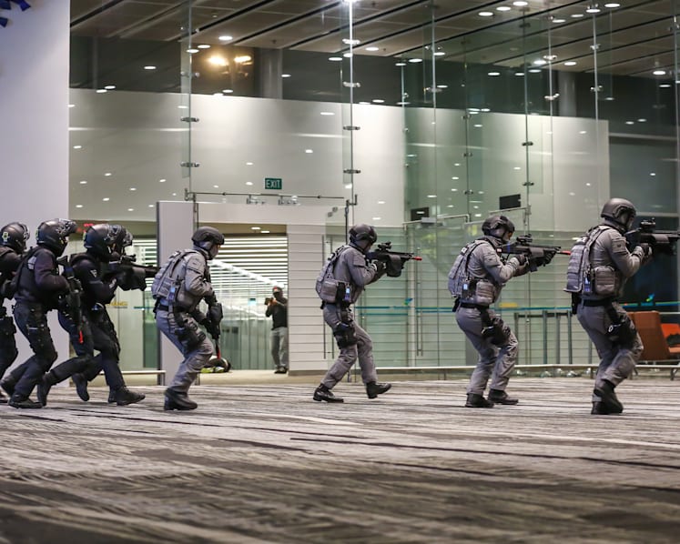 Shooting frenzy, explosions part of 1st counter-terror drill at Changi Airport