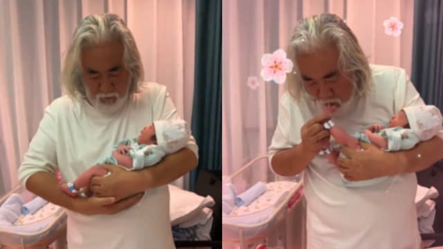 73岁张纪中妻子生了！亲女儿小脚丫：谢谢你选择我们家