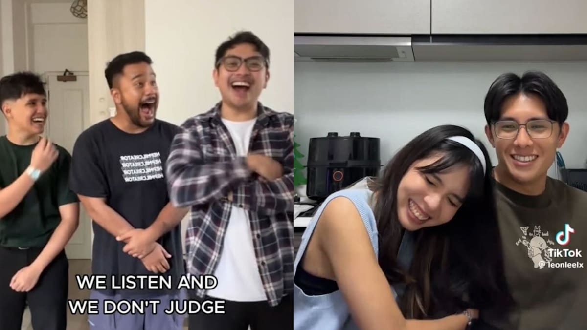 Participants reacting during the We Listen and We Don't Judge social media trend