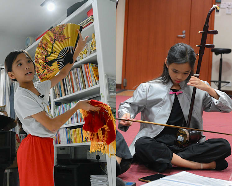 She's 12, obsessed with Chinese culture, and excels in the gaohu, erhu and Teochew opera