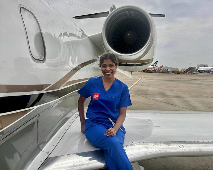 Soaring to save lives: The flight nurse who flies around the world responding to medical emergencies