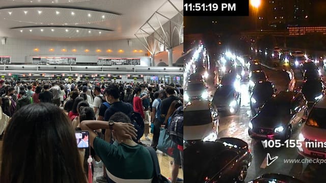 新马关卡出现返新人潮 越堤估计要两个半小时