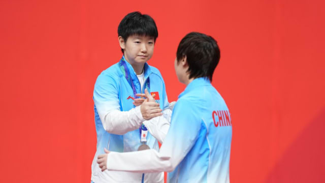 中国乒乓球选手包揽全部五个单项金牌