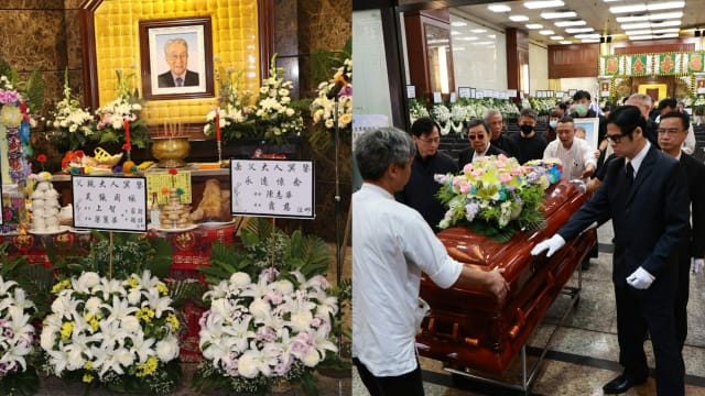 “TVB御用爷爷”周骢出殡，胡枫、安德尊、钟志光、张国强扶灵