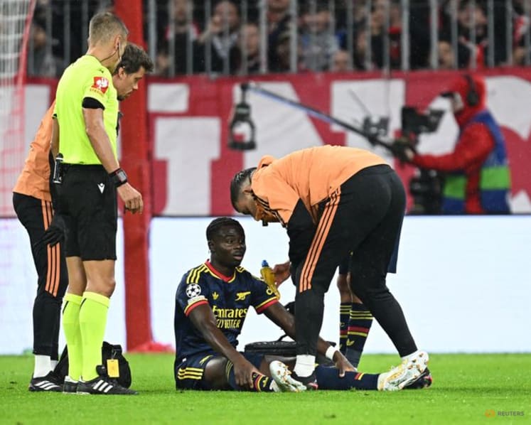 Arsenal's Saka to miss Everton clash, undergo further tests, says Arteta