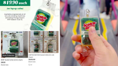 People Are Now Selling The Viral S$19.90 Scotch Brite EZ-Link Charm For S$49.90 On Carousell