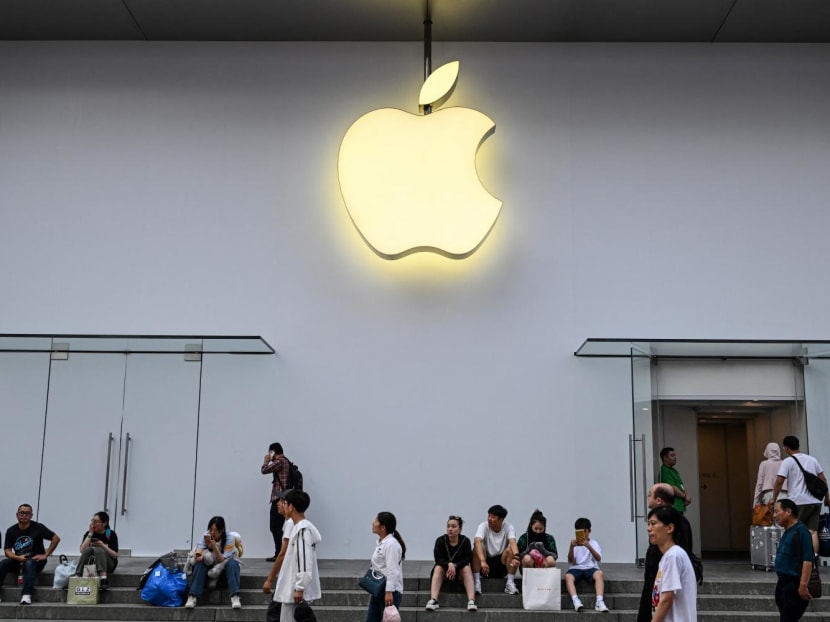 An Apple store in the Huangpu district in Shanghai.