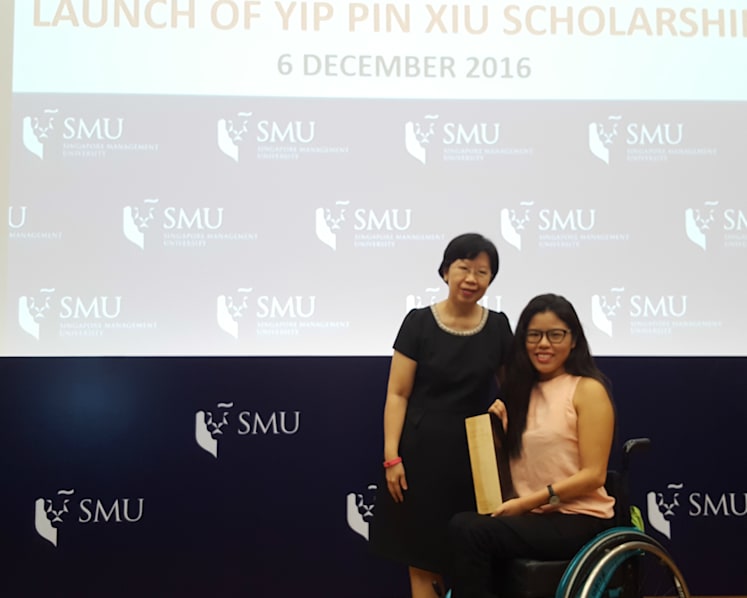 SMU launches sports scholarship in Yip Pin Xiu's name
