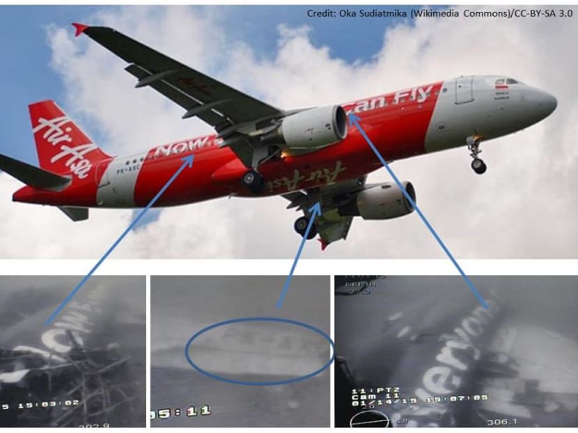 The fuselage and wings of the downed Air Asia flight QZ8501 have been found by Singapore Navy ship MV Swift Rescue. Photo: Facebook/Defence Minister Ng Eng Hen