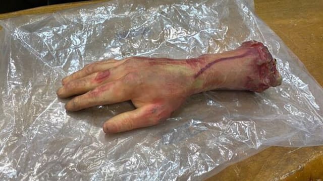 虚惊一场！台湾路上惊见“血淋淋断手” 竟是从货车掉落的玩具