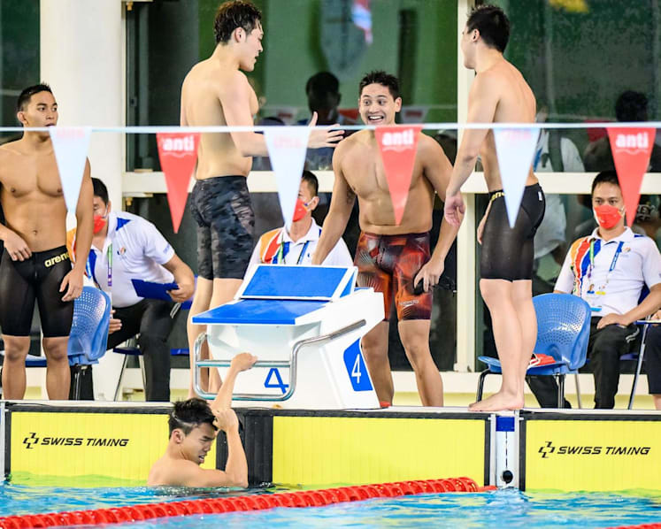 Singapore quartet wins men's 4x100m medley at SEA Games