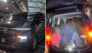 2 men found hiding in boot of Malaysian car departing Singapore: ICA