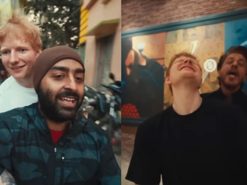 Ed Sheeran teams up with Arijit Singh for new single, Sapphire. Music video features cameo by Shah Rukh Khan