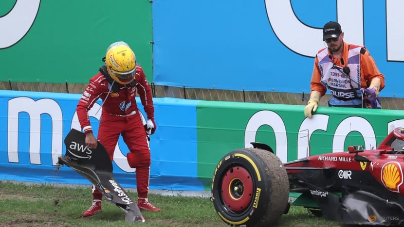Hamilton gets Monza grid drop after Ferrari double crash blow Hamilton gets Monza grid drop after Ferrari double crash blow