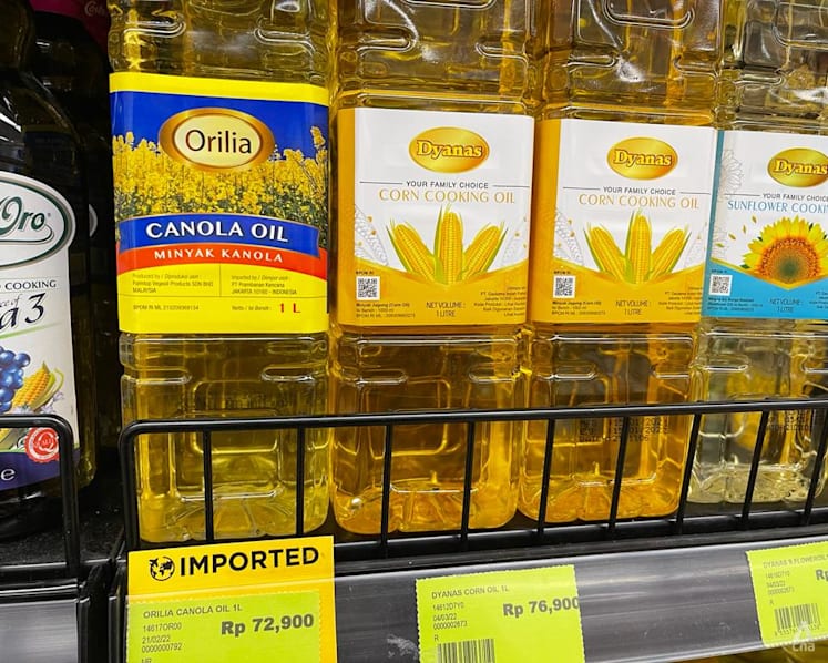Expect 'further pressure' on cooking oil prices in Singapore as Indonesia bans palm oil exports: MTI