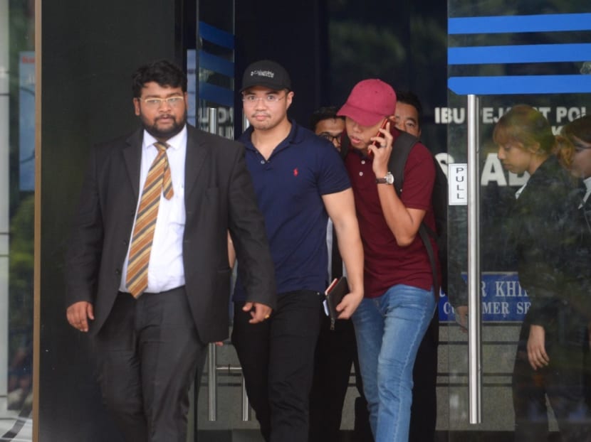 Haziq Abdullah Abdul Aziz is pictured leaving Dang Wangi police station in Kuala Lumpur on June 15, 2019. Haziq Abdullah Abdul Aziz is pictured leaving Dang Wangi police station in Kuala Lumpur on June 15, 2019.
