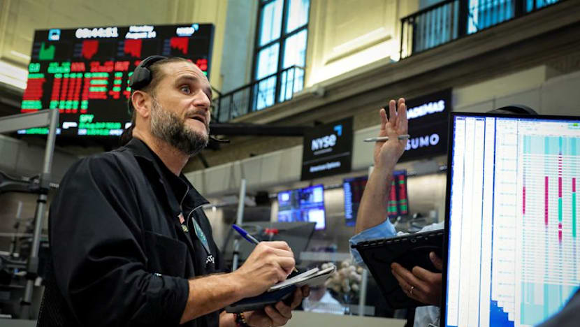 Shares dip on pressure from technology; yields and oil fall
