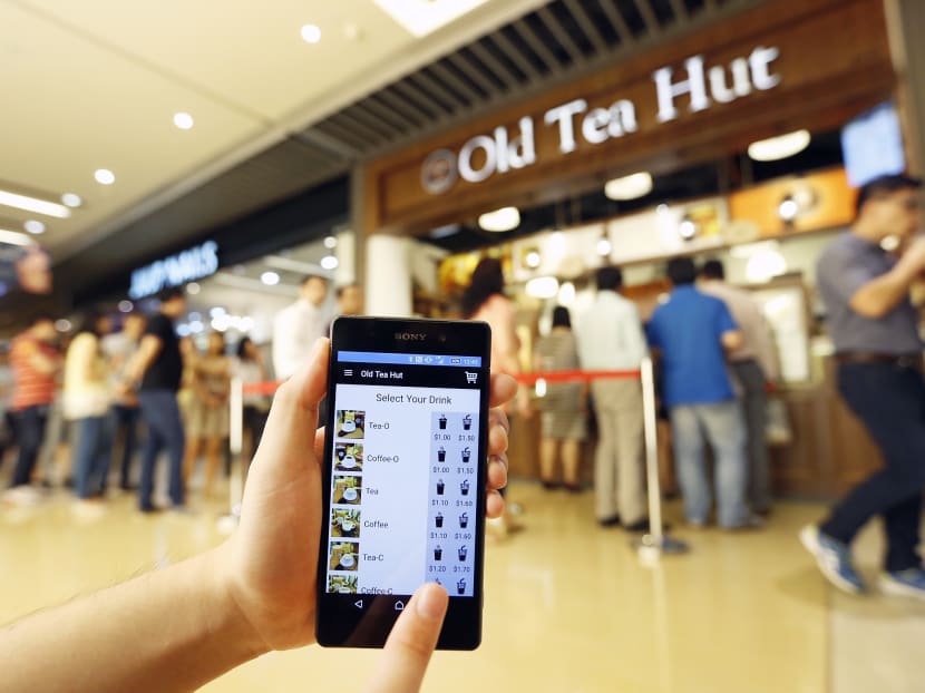 Contactless payment services using electronic means offered by DBS. TODAY file photo