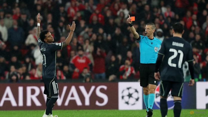 Real's Rodrygo handed two-match ban by UEFA for insulting referee during Benfica loss